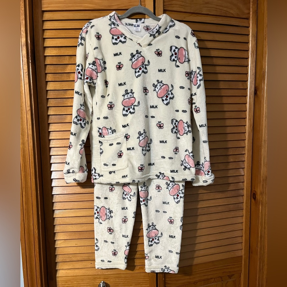 Cozy Cow Print Pajamas